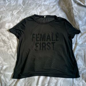 NWT! Charlotte Russe Sheer Female First Top